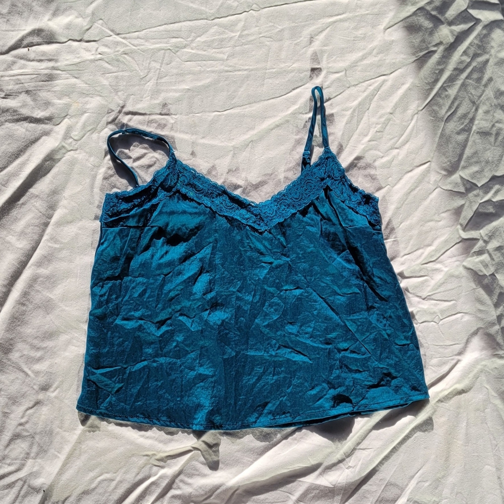 Aeropostale Blue Lace Trim Camisole